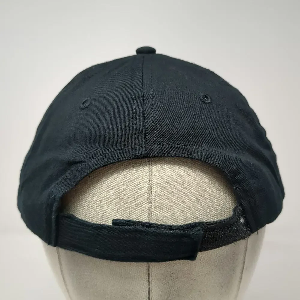 Dunkin' Baseball Cap Black One Size Cotton Embroidered Logo Strapback Hat